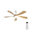52 Inch Modern Ceiling Fan with Dimmable 3-CCT LED Light, Reversible DC Motor & Remote