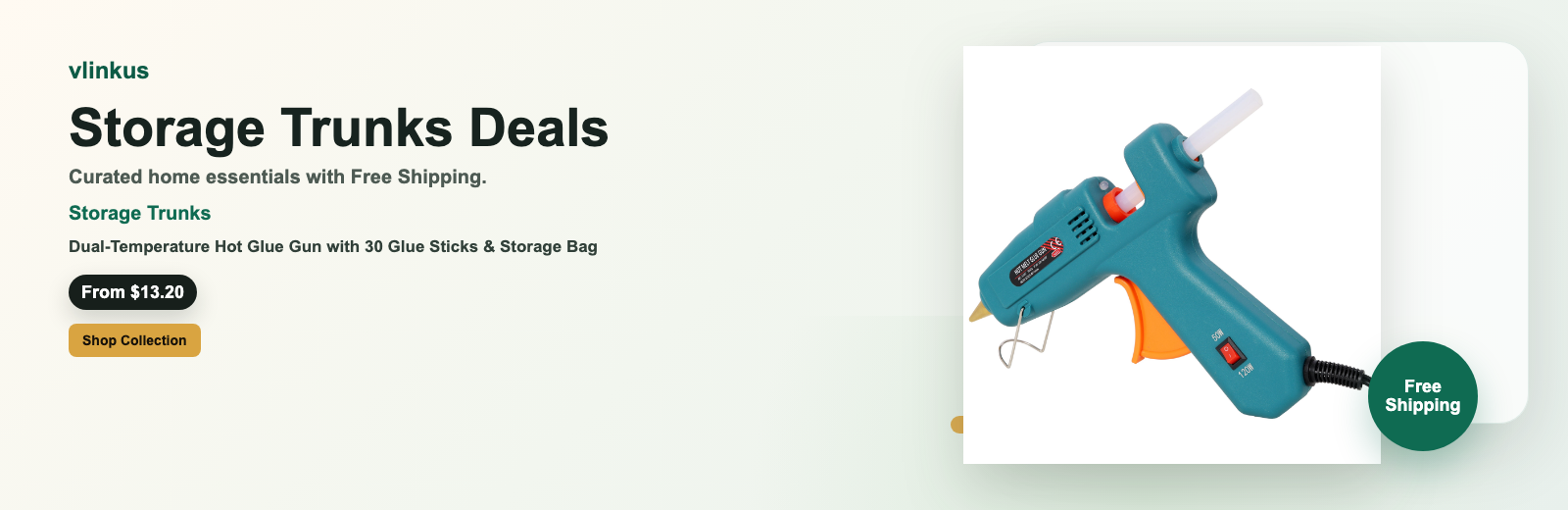 Storage Trunks free shipping banner by vlinkus