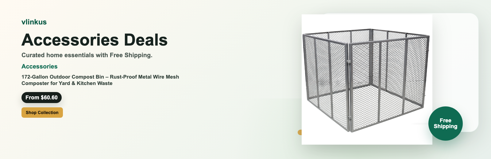 Accessories free shipping banner by vlinkus