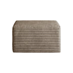 Camel Plush Corduroy Ottoman – No Assembly Required