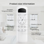 52 Inch Modern Ceiling Fan with Dimmable 3-CCT LED Light, Reversible DC Motor & Remote