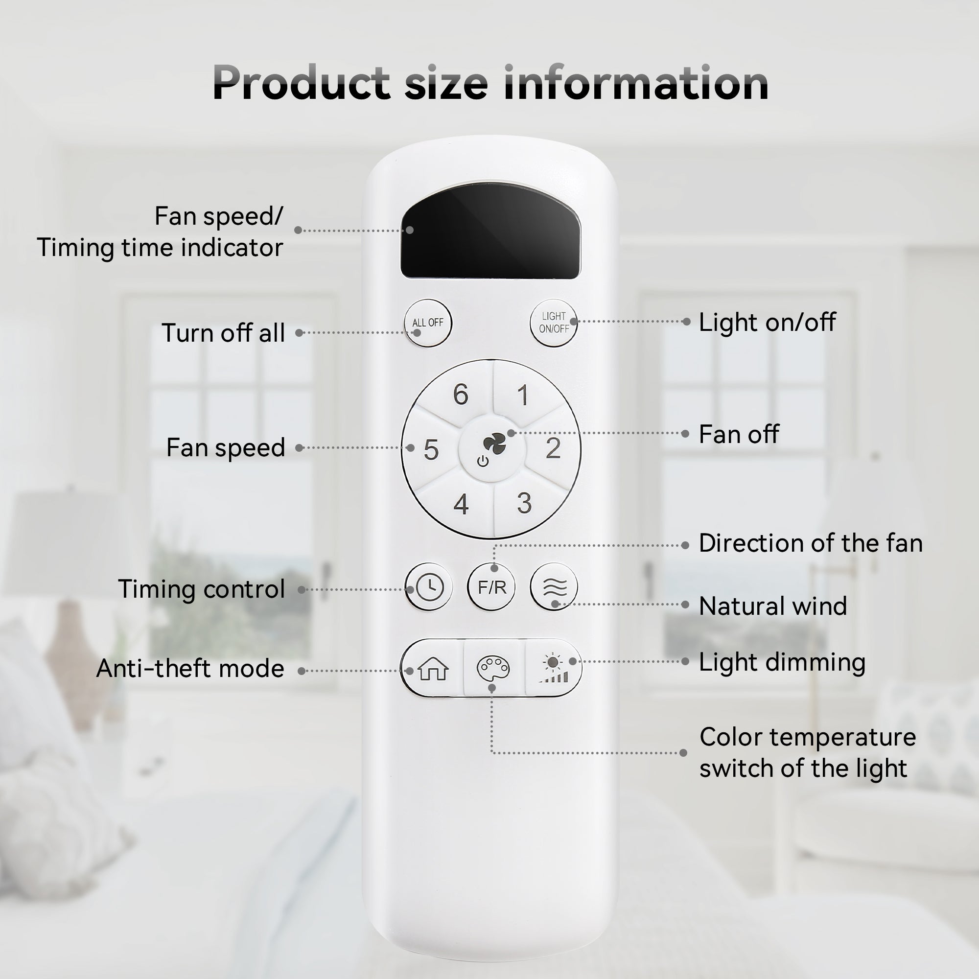 52 Inch Modern Ceiling Fan with Dimmable 3-CCT LED Light, Reversible DC Motor & Remote