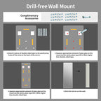 59 in x 16 in Full Length Wall Mirror – 5mm Copper-Free Silver Glass, Shatter-Resistant Backing