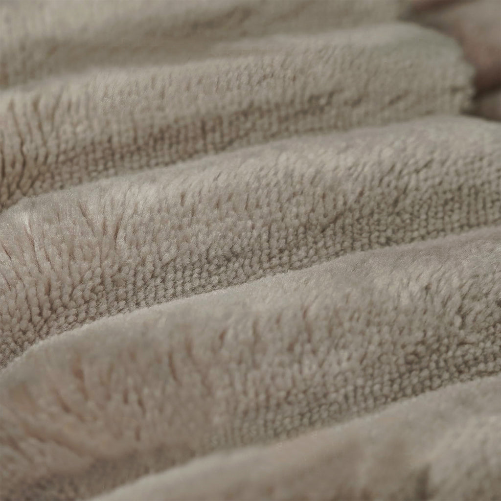 Camel Plush Corduroy Ottoman – No Assembly Required