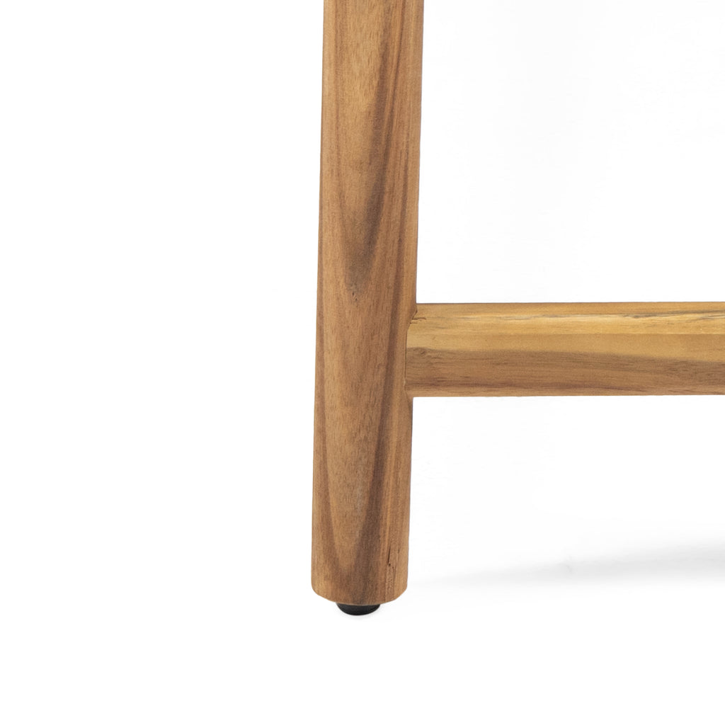 Cambria 3-Seater Outdoor Bench in Teak Acacia Wood - product detail image 9