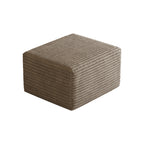 Camel Plush Corduroy Ottoman – No Assembly Required