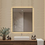 30" x 36" LED Bathroom Mirror with Anti-Fog, Dimmable Light & 3 Color Temperatures