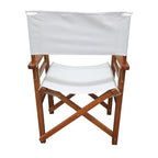 Wooden Folding Director Chair with Canvas Seat – Natural Poplar Wood, 2-Pack - product detail image 7