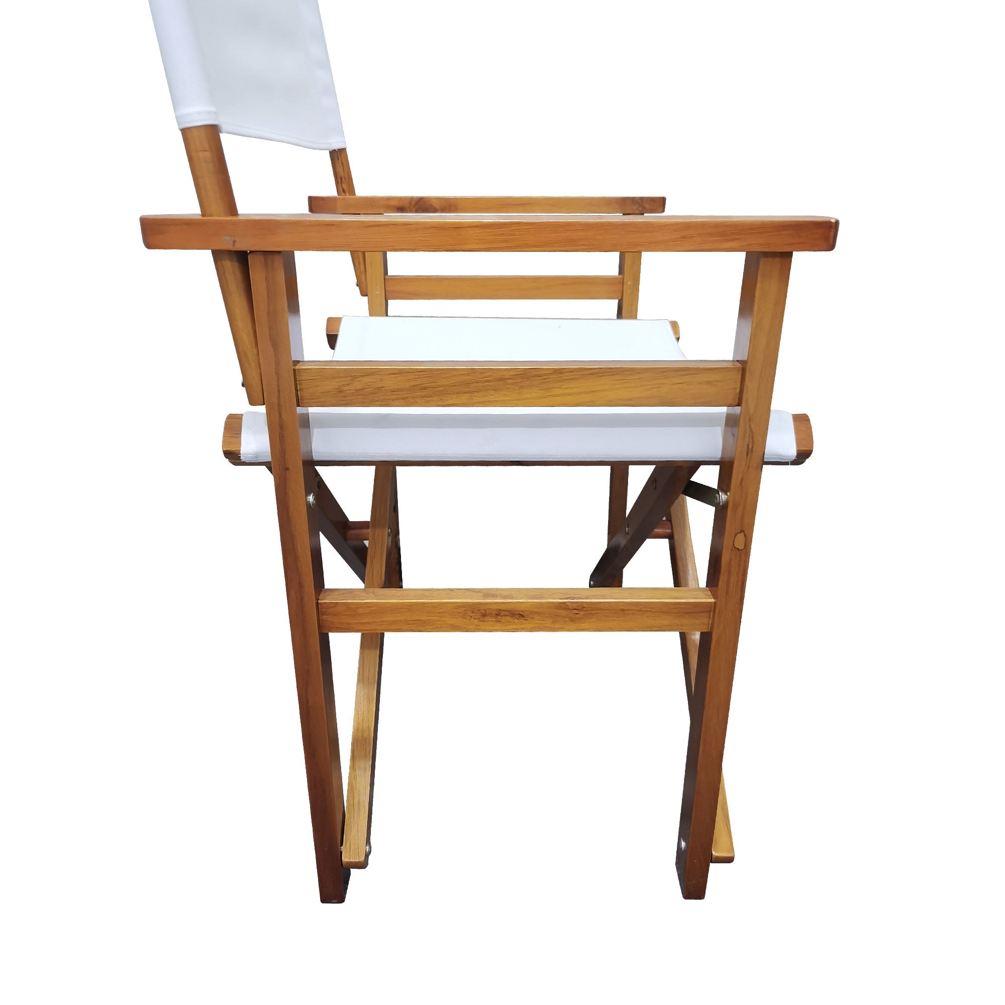 Wooden Folding Director Chair with Canvas Seat – Natural Poplar Wood, 2-Pack - product detail image 9