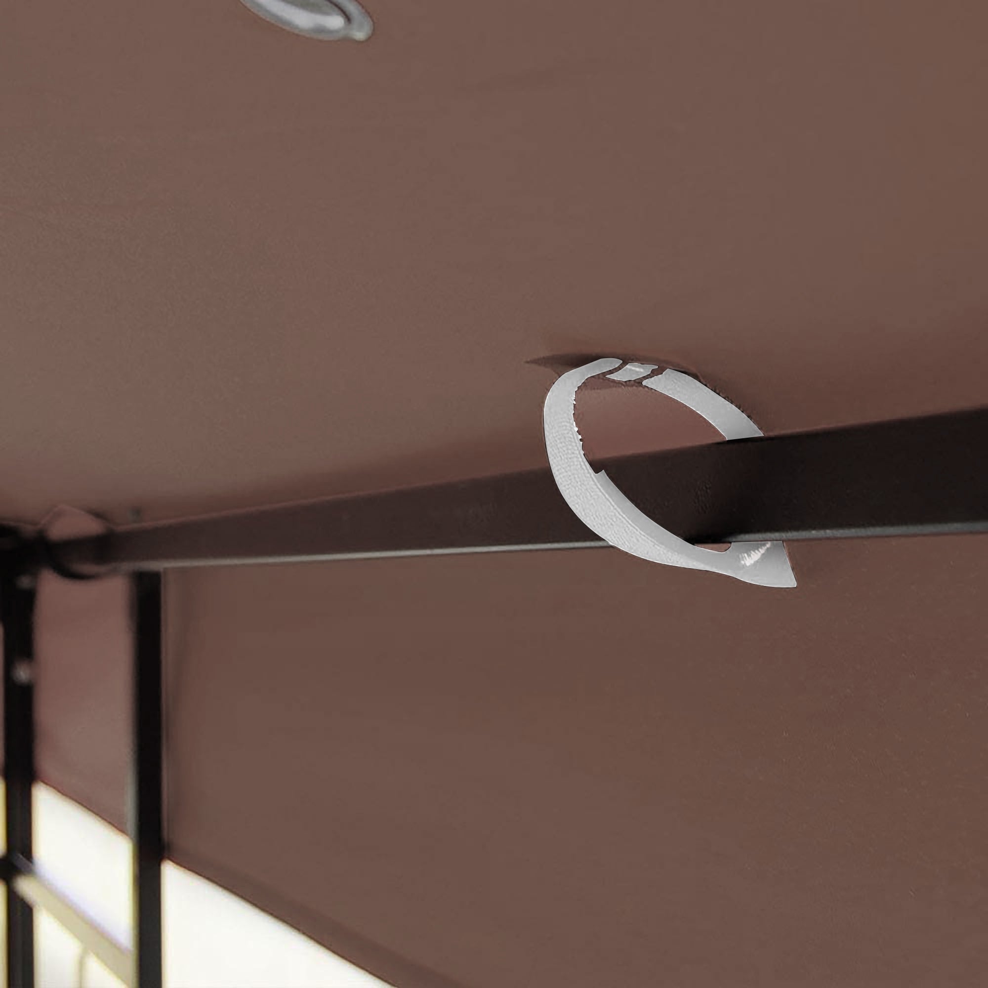 10x10 ft Double-Tiered Gazebo Replacement Canopy – Polyester, UV-Resistant, Drain Holes - product detail image 5