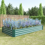 Metal Raised Garden Bed Kit – 7.6 ft x 3.7 ft x 0.98 ft, Green - product detail image 9