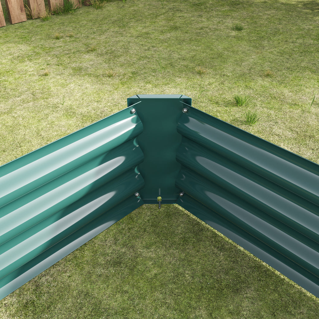 Close-up of corner protector and rolled edge safety feature