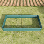 Metal Raised Garden Bed Kit – 7.6 ft x 3.7 ft x 0.98 ft, Green - product detail image 6