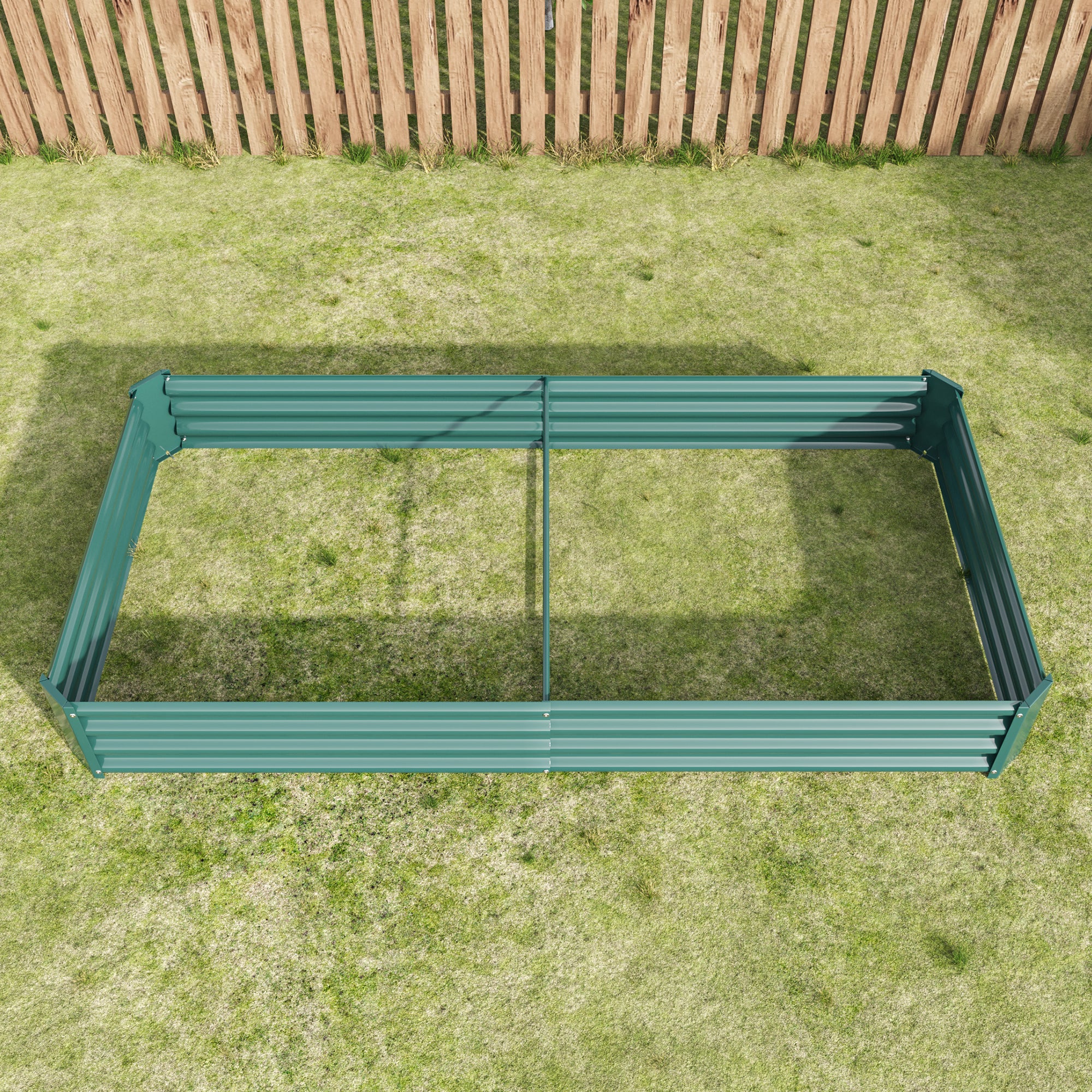 Metal Raised Garden Bed Kit – 7.6 ft x 3.7 ft x 0.98 ft, Green - product detail image 6