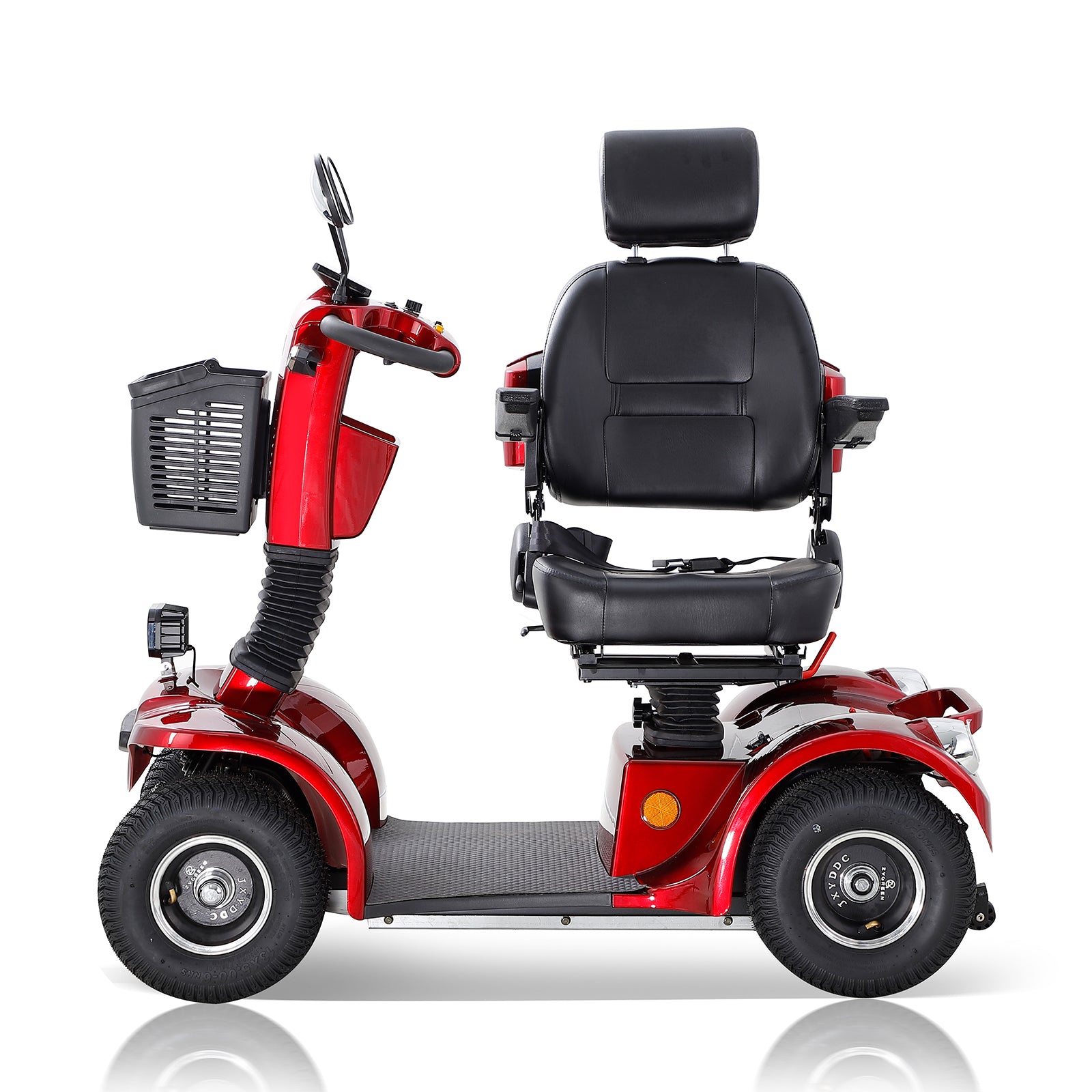 Red Heavy-Duty Mobility Scooter for Seniors – ABS+PC Frame - product detail image 9