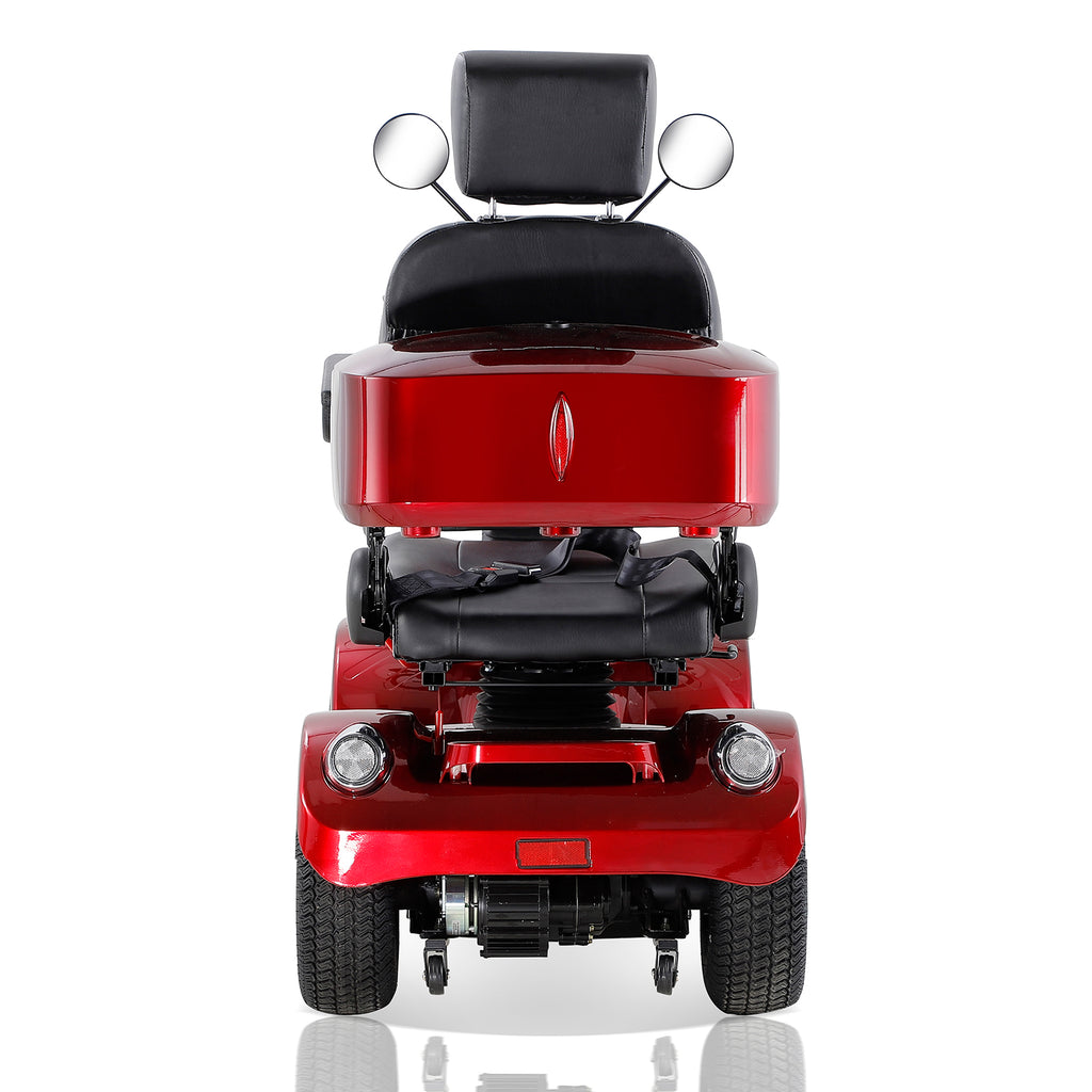 Red Heavy-Duty Mobility Scooter for Seniors – ABS+PC Frame - product detail image 7
