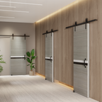 Adjustable T-shaped floor guide and pull handle included in the kit