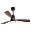 48-Inch Reversible DC Ceiling Fan with Solid Wood Blades and Remote