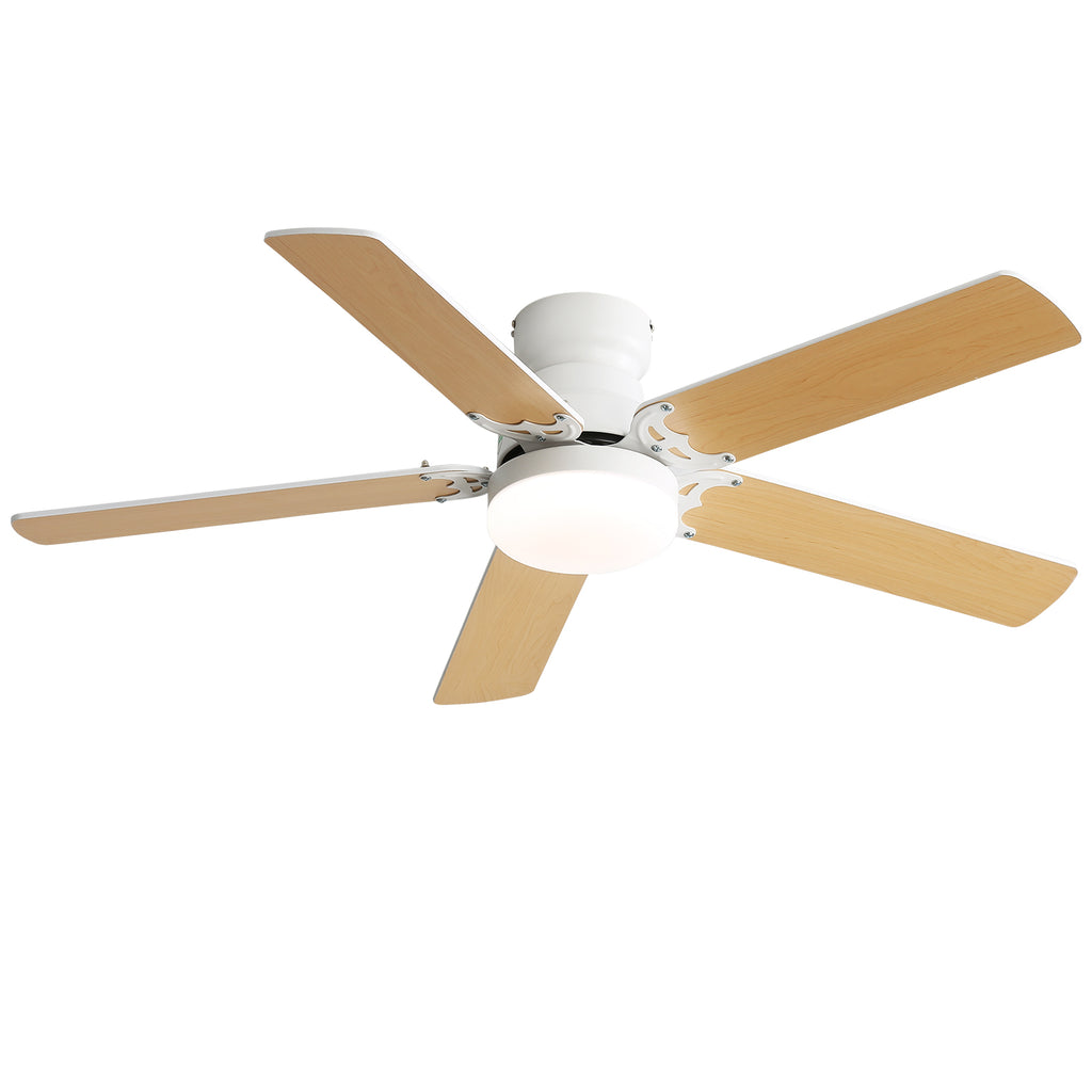Remote control and wall dock included with the ceiling fan