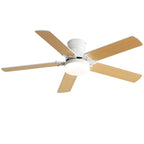 Remote control and wall dock included with the ceiling fan