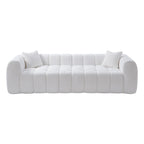 Marshmallow Cloud Compressed Sofa – 102.7" Oversized 4-Seat Boucle Living Room Sofa