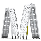 7.5 ft Aluminum Folding Loading Ramps for Pickup Trucks – 1500 lb Capacity, Anti-Slip Surface, 2-Piece Set