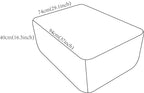 Beige Plush Fabric Ottoman with Foam and Spring Cushioning