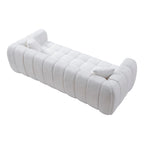 Marshmallow Cloud Compressed Sofa – 102.7" Oversized 4-Seat Boucle Living Room Sofa