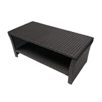 ST Lucia Outdoor Coffee Table – Weather-Resistant Rattan & Steel - product detail image 5