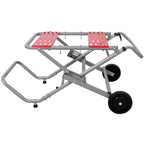 Rolling Foldable Table Saw Stand – Heavy-Duty Steel, 330 lb Capacity, Adjustable Height & 8" Wheels