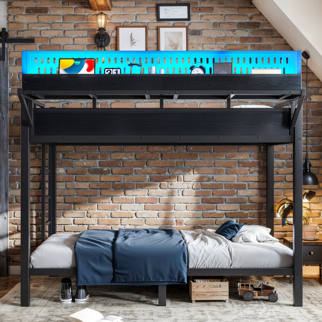 View showing 9.2 inch under-bed clearance for storage