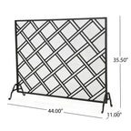 Christopher Knight Home Iron Fireplace Fire Screen – Black - product detail image 6