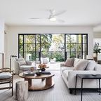 52-inch Low Profile Ceiling Fan with Dimmable Tri-Color LED Light and Quiet DC Motor
