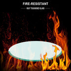 38.6-inch Round Tempered Glass Table Top – 0.4-inch Thick with Beveled Polished Edge