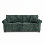Irlanda Velvet Sofa — 3-Seat, Made in USA, Rolled Arms, Medium-Soft Cushions - product detail image 9