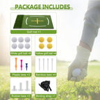 5'x4' Indoor/Outdoor Golf Hitting Mat with Cross Stance Guide & 7 Tee Positions