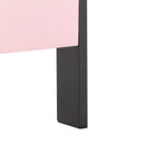 Queen Upholstered Platform Bed Frame in Pink Velvet - product detail image 9