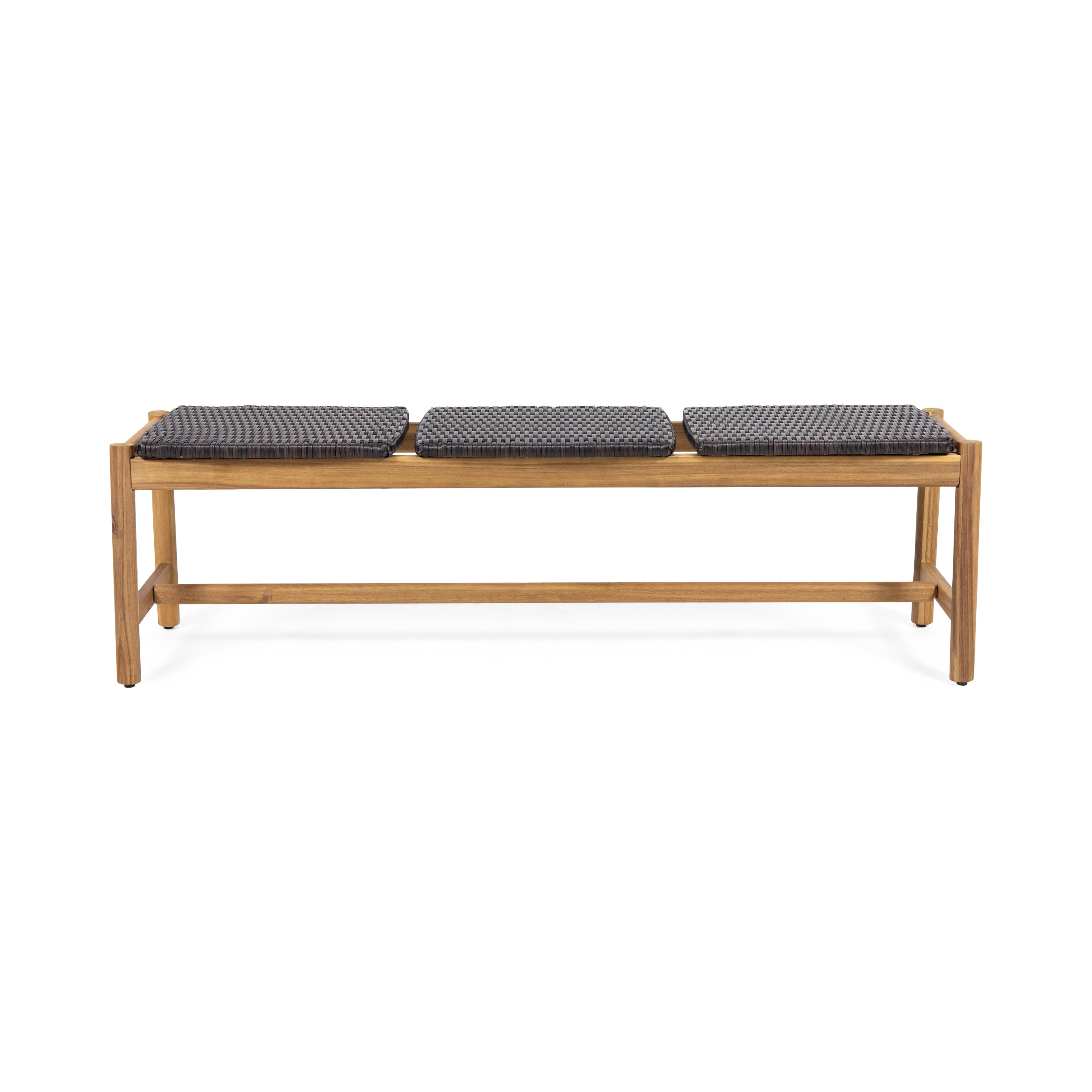 Cambria 3-Seater Outdoor Bench in Teak Acacia Wood Secondary image