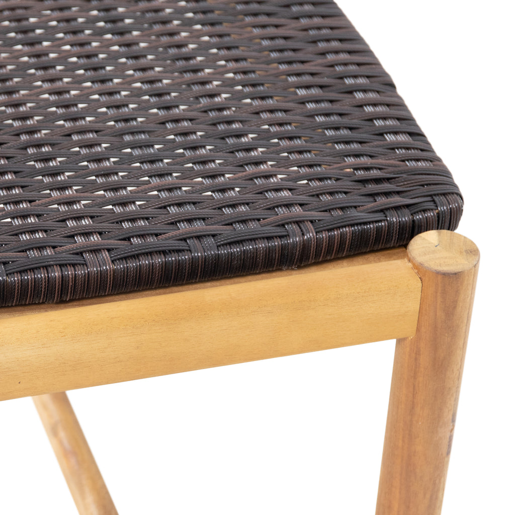 Cambria 3-Seater Outdoor Bench in Teak Acacia Wood - product detail image 10