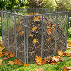 172-Gallon Outdoor Compost Bin – Rust-Proof Metal Wire Mesh Composter for Yard & Kitchen Waste