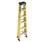 6-Step Fiberglass Step Ladder – Lightweight, Non-Conductive, 300 lb Capacity - product detail image 7