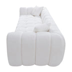 Marshmallow Cloud Compressed Sofa – 102.7" Oversized 4-Seat Boucle Living Room Sofa