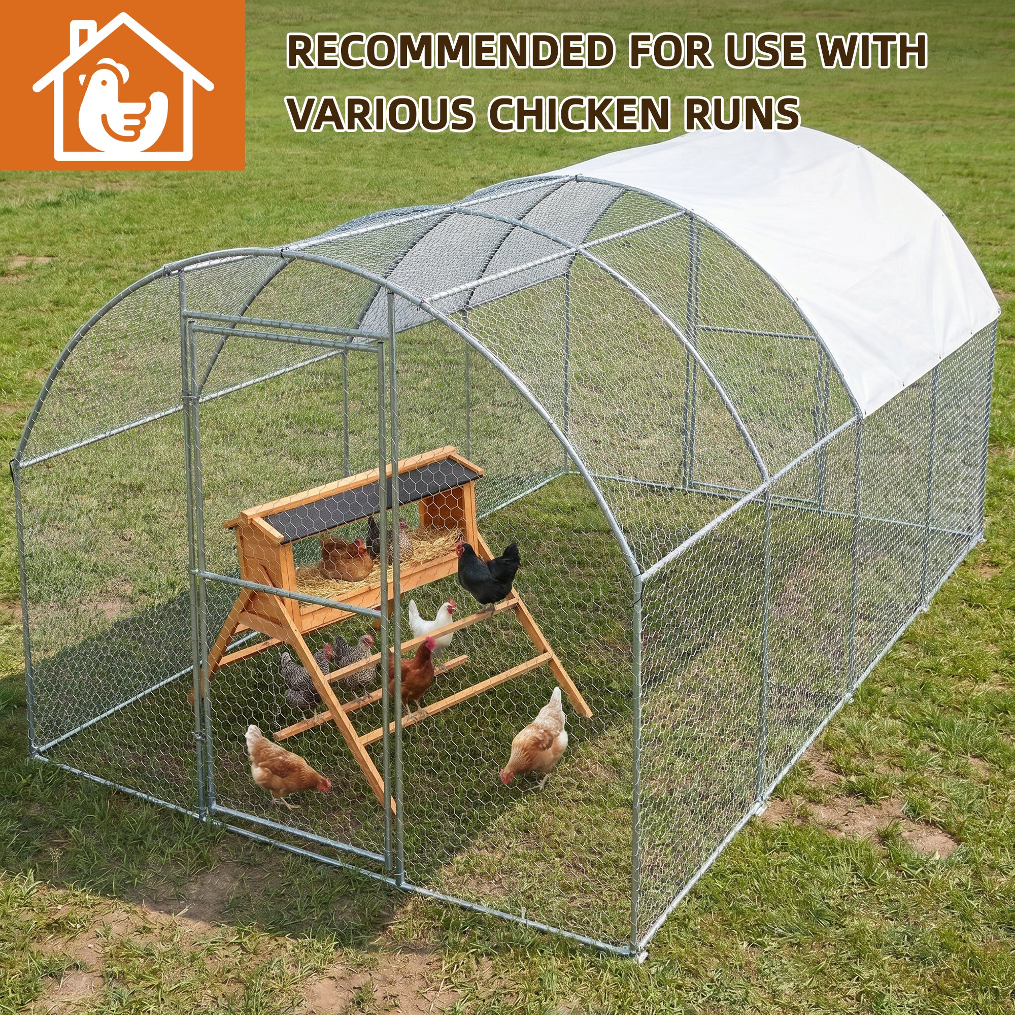 Chicken Nesting Box with Asphalt Roof & Built-in Perch – Solid Wood Coop Accessory