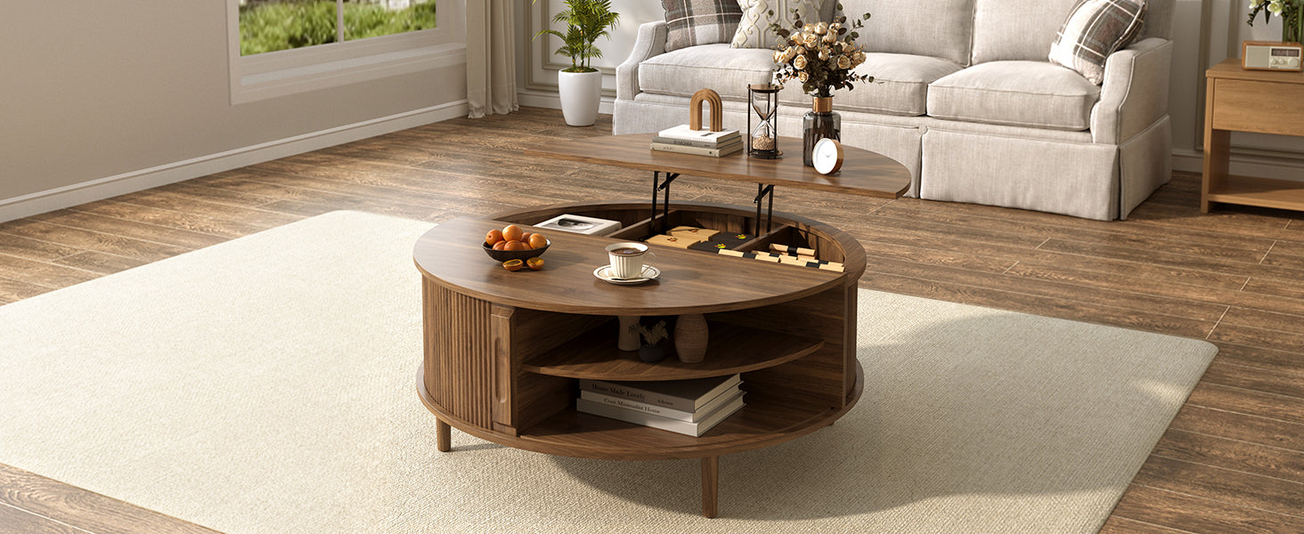 Detail of four tapered pine wood legs supporting the coffee table