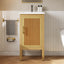 18" Modern Bathroom Vanity with Ceramic Sink, Adjustable Shelf & Soft-Closing Hinges