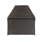 ST Lucia Outdoor Coffee Table – Weather-Resistant Rattan & Steel - product detail image 6