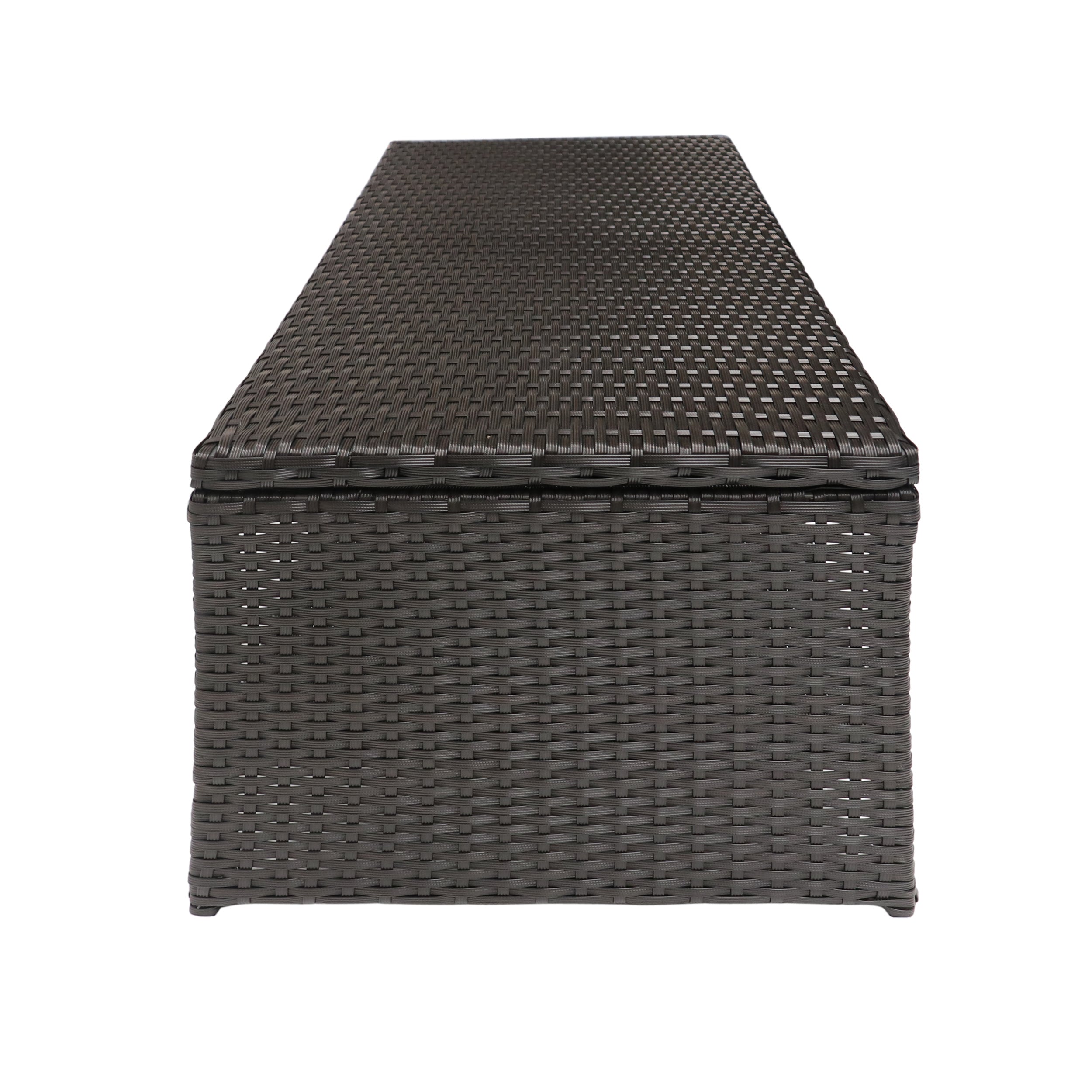ST Lucia Outdoor Coffee Table – Weather-Resistant Rattan & Steel - product detail image 6