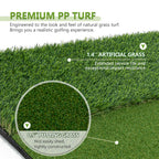 5'x4' Indoor/Outdoor Golf Hitting Mat with Cross Stance Guide & 7 Tee Positions