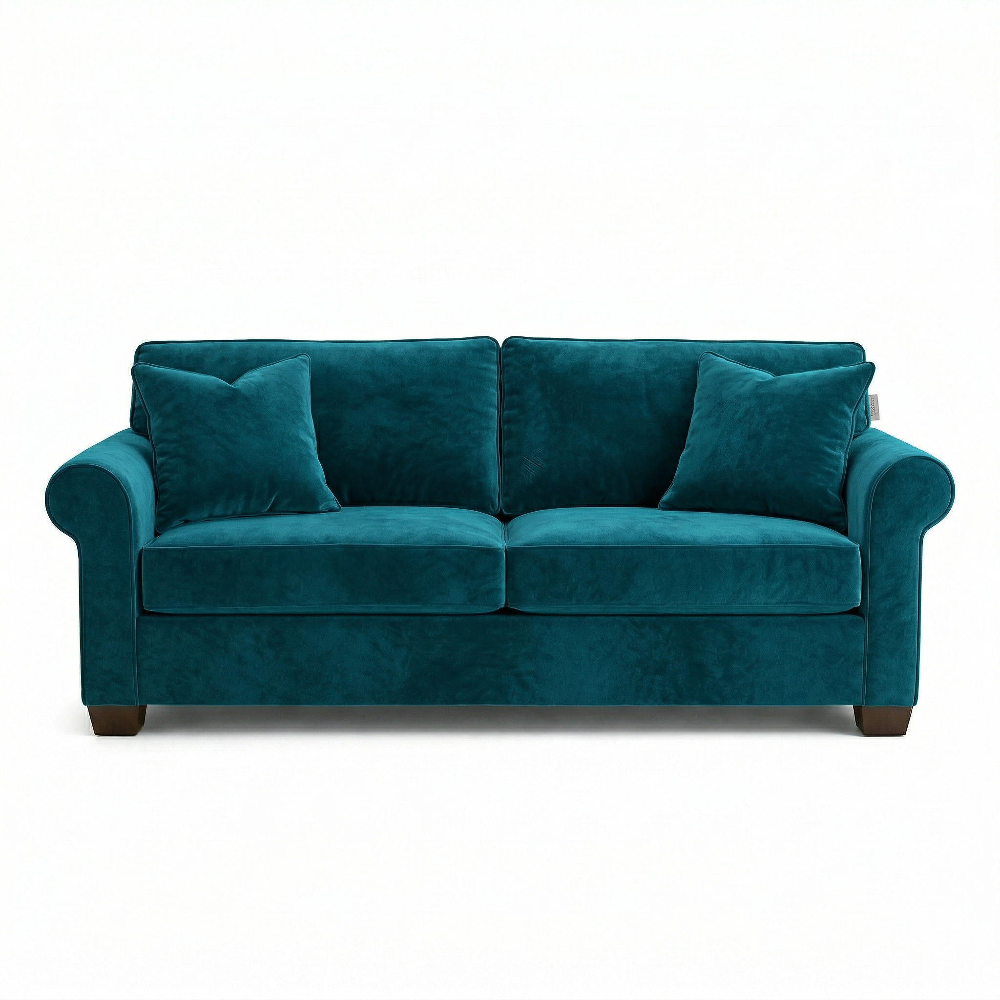 Irlanda 2-Seat Velvet Sofa – Made in USA, Rolled Arms, Medium-Soft Cushions - product detail image 9