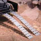 7.5 ft Aluminum Folding Loading Ramps for Pickup Trucks – 1500 lb Capacity, Anti-Slip Surface, 2-Piece Set